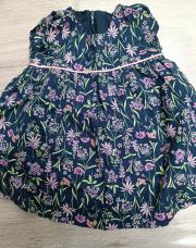 Robe bleu fleurie 6 mois 