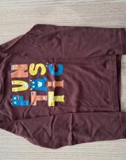 T-shirt longues manches bordeaux fun tas tics 5ans 