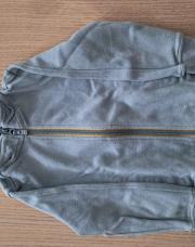 Sweat zippé capuche vert d’eau  jbc 4 ans 