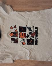 T-shirt okaidi blanc Dino Word 4 ans 