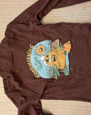 T-shirt longue manches bordeaux good morning 5 ans 