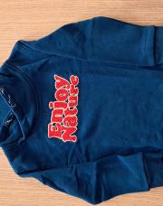Pull bleu pétrole enjoy nature okaidi 5 ans