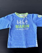 T-shirt longue manche Orchestra / 6 mois - 67 cm / bébé marin