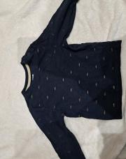 Blouse marine voiture 18 mois