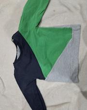 Pull vert gris bleu 12 mois