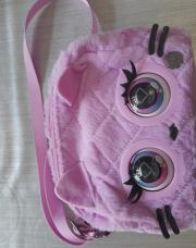 Sac rose chat qui chante