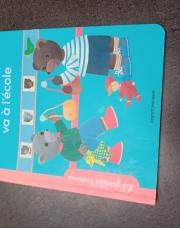 Livre petit ours brun va à l ecole