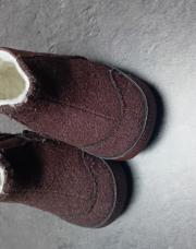 Chausson marron taille 3-6 mois