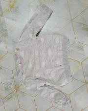 Pull gris à pois ; Lupilu ; T.62-68