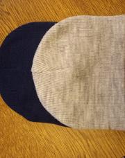 Lot 2 bonnet bleu et gris
