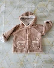 Manteau à capuche tout doux couleur taupe ; Babies”R”Us Bruin ; T.68
