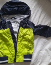 Imperméable jaune et bleu garçon 74cm