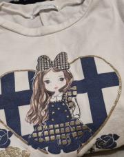 Blouse longue derrière 3/4ans