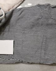 Pantalon ligné noir/blanc T 122/128