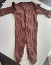 Pyjama marron - 1/3 mois 