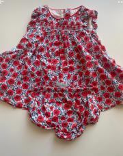 Robe & culotte fleurie Okaïdi - 3/6 mois 