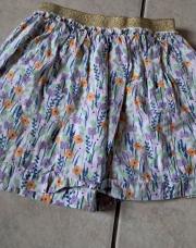 Jupe blanche fleurie trafic 12M