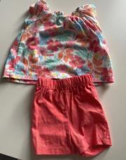 Ensemble blouse & short - 3/6 mois 
