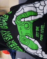 T-shirt manette squelette 10ans 