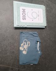 T-shirt LM Noppies Bleu 9 mois