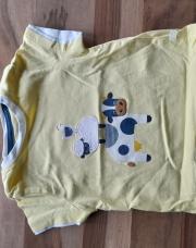 T shirt jaune vache mouton obaibi 74cm
