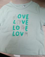 T-shirt Lm vert tao 12 mois