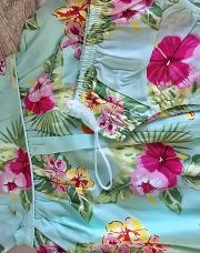 Robe à fleures avec culotte  6 mois
