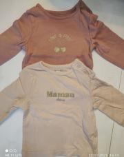 Lot 2 Tshirt longues manches Kiabi 1 mois 