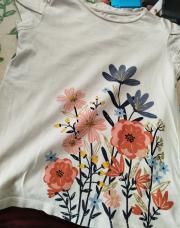 Tee shirt fleur ceta 8 ans 