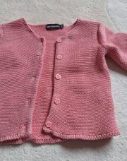 Gilet rose 92cm
