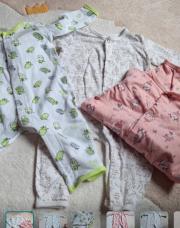 Lot de 3 grenouillères  sans pieds 62/68cm
