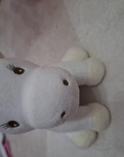 Doudou Peluche Licorne Blanc et doré Atmosphera A17