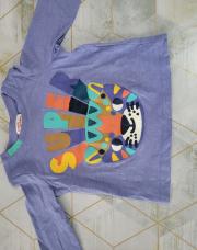 T-shirt manche longue mauve tigre T.74 Du pareil au même