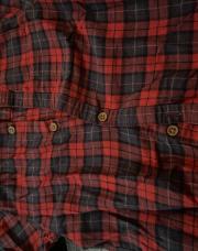 Chemise carreaux Zara rouge bleu 4 ans 