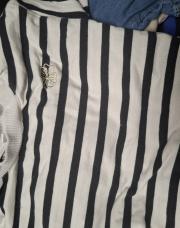 Pull  blanc ligne fleurv74