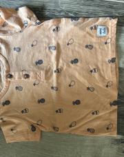 T shirt orange ananas neuf 