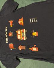 T-shirt Pompiers H&M - T. 7/8 ans