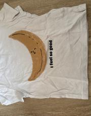T-shirt kiabi 18m blanc et banane 