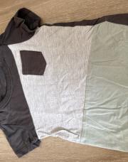 T-shirt C&A 80cm marron, gris et vert d’eau 