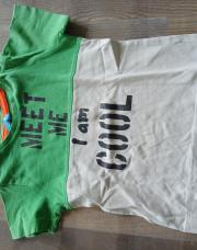T shirt vert/blanc hema meet 80 