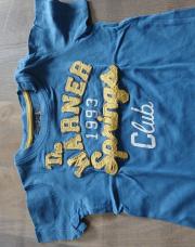 N t-shirt bleu jaune warner 74