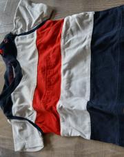 N t-shirt ferari bleu blanc rouge 80 