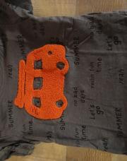 T-shirt gris camper rouge 74 
