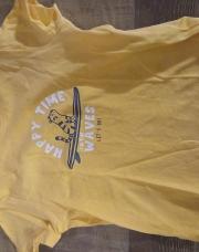 T-shirt jaune happy time 9M 