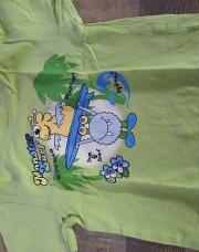 T-shirt vert clair 74 monster surf