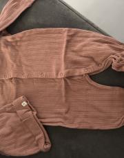 Pyjama fille brun avec chapeau 3 mois 