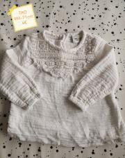 Blouse blanche dentelle TAO 71