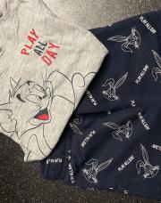Ensemble short/t-shirt looney 6 mois 67cm