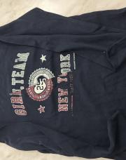 T-shirt fille bleu marine « Girl team » Kiabi 8 ans 126-131 cm