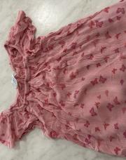 Blouse fille rose « papillon » Primark 5-6 ans 116cm